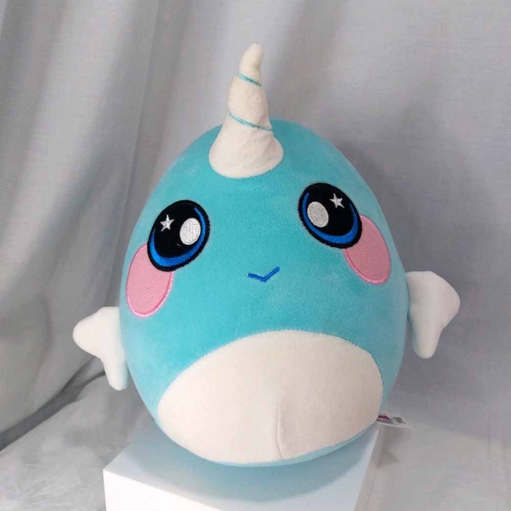 Squeezamals Plush Nadia Norwhal 10"‎ Blue 2018